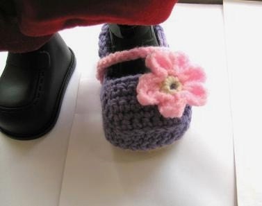 Ballet Flats Crochet Baby Booties for Girls (pdf pattern)