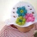 Crochet Pattern Baby Sun  Hat , Hat Crochet Pattern, Baby to 10 Years ( pdf pattern)