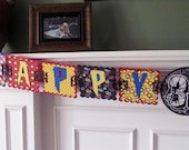 Super Hero Birthday Banner Spiderman Inspired