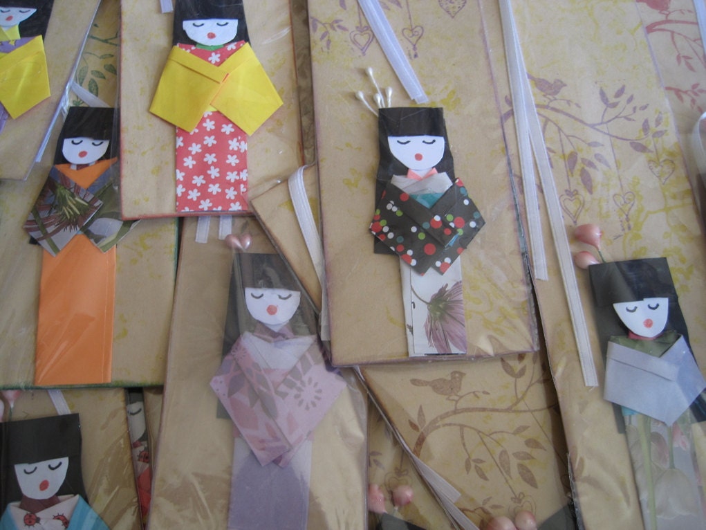 bookmark book mark paper gift origami Japan