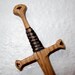 Hair Stick - Fantasy Sword 1 Hair Toy  in Oak