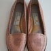 Vintage Liz Claiborne Leather Flats with Insignia and Stamped Detail