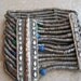Vintage Middle Eastern Bracelet - Fine Bracelet for Small Wrist - Multi Strand Bracelet with Blue and Green Ceramic Beads