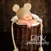 Bear Hat - Baby Bear Hat - Baby Hat - Newborn Bear Hat - Photo Prop -by JoJosBootique