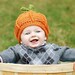 SALE - Save 15% -Pumpkin Hat - Baby Hat -Textured Pumpkin Hat -Newborn Baby Hat - by JoJosBootique