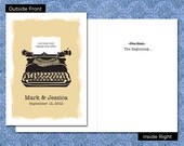 Happily Ever After, Customized Wedding Card, 5x7 inch