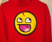 Red Pullover AWESOMEFACE Hoodie