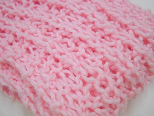 Knit Scarf, Lightweight Scarf, Womens Fashion Scarf, Cotton Knit Scarves,  Pink
