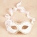 Mia White/Silver masquerade mask /req37430