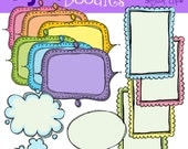 INSTANT DOWNLOAD Fun and Funky frames digital clipart
