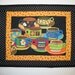 Coffee Place Mats Quilted and Reversible Set of 4 fabric from Andover