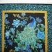 Another Peacock Wall Hanging or Table Topper in Timeless Treasure Plume Fabric