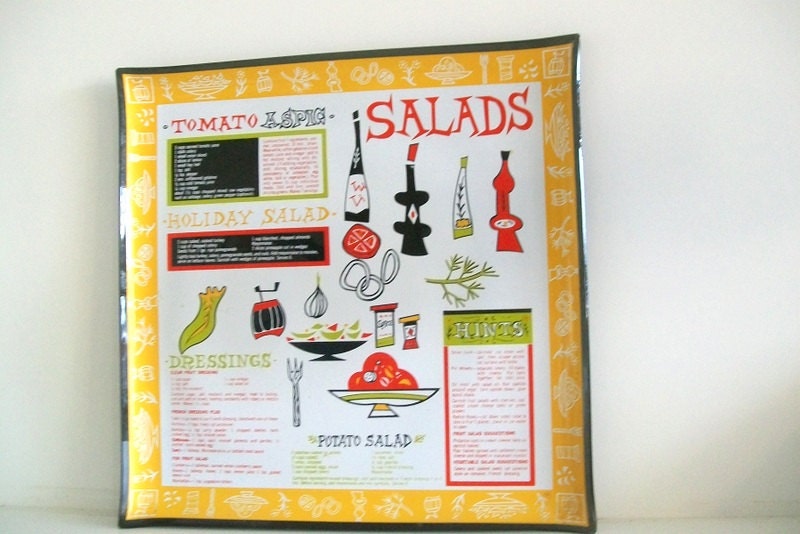 Retro Mid-Century Salad Party Tray