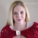 Knit Red Shawl, Dark Red Wrap, Cape