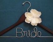 Bridal hanger Bride   with reworked flower