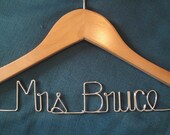 personalized bridal hanger, modern Bride
