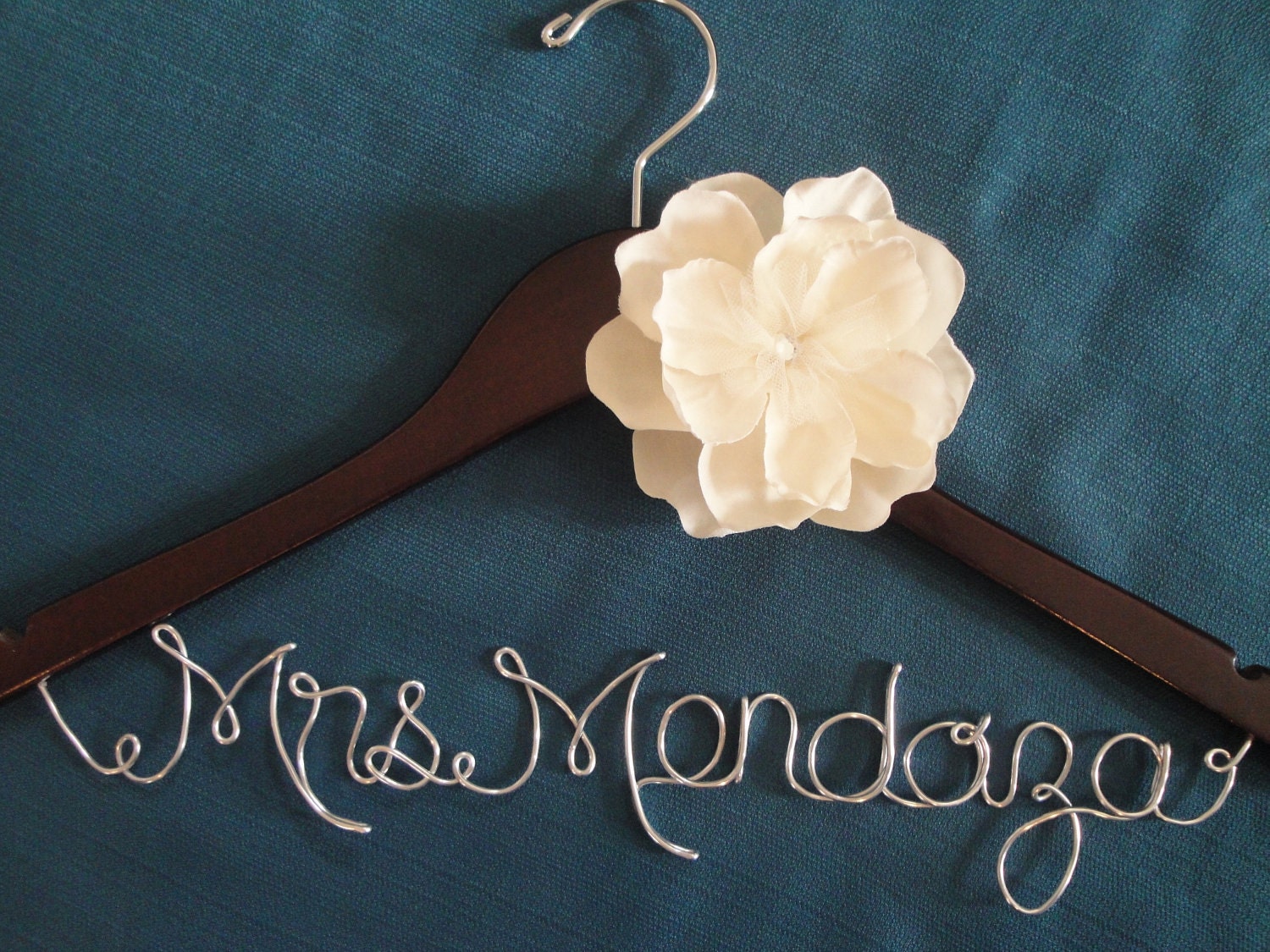 Personalized bridal hanger, Romantic script, Bride, Bridal party, wedding gift