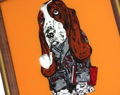 Retro Set of Hush Puppies Hand Printed Promotional Wall Decor
