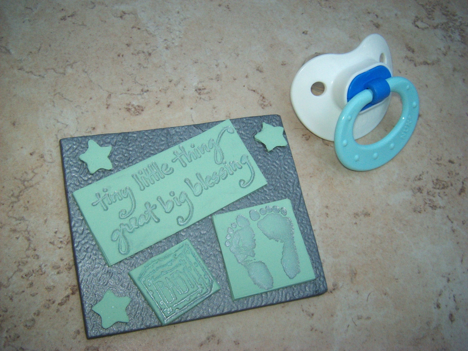 Clay tile, Tiny Little Thing Great Big Blessing