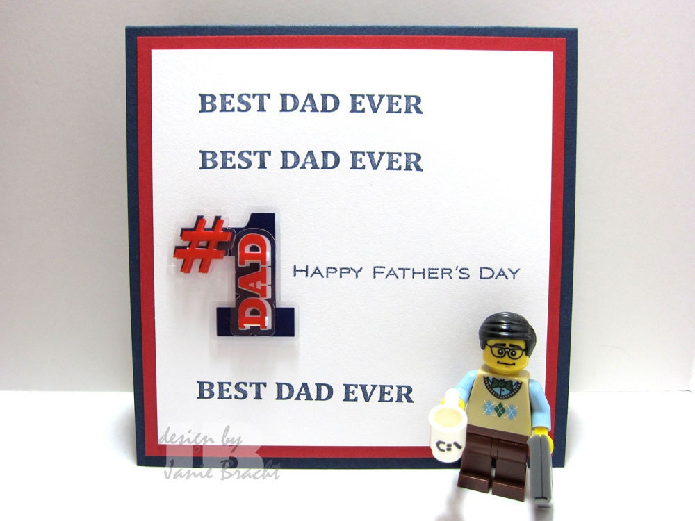 Best Dad Ever - 1 Dad - Happy Father's Day Greeting Card