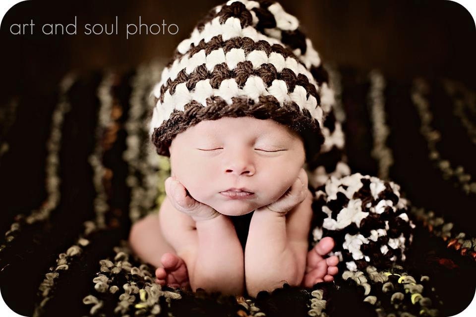 Newborn Photo Prop Baby Boy Elf Hat