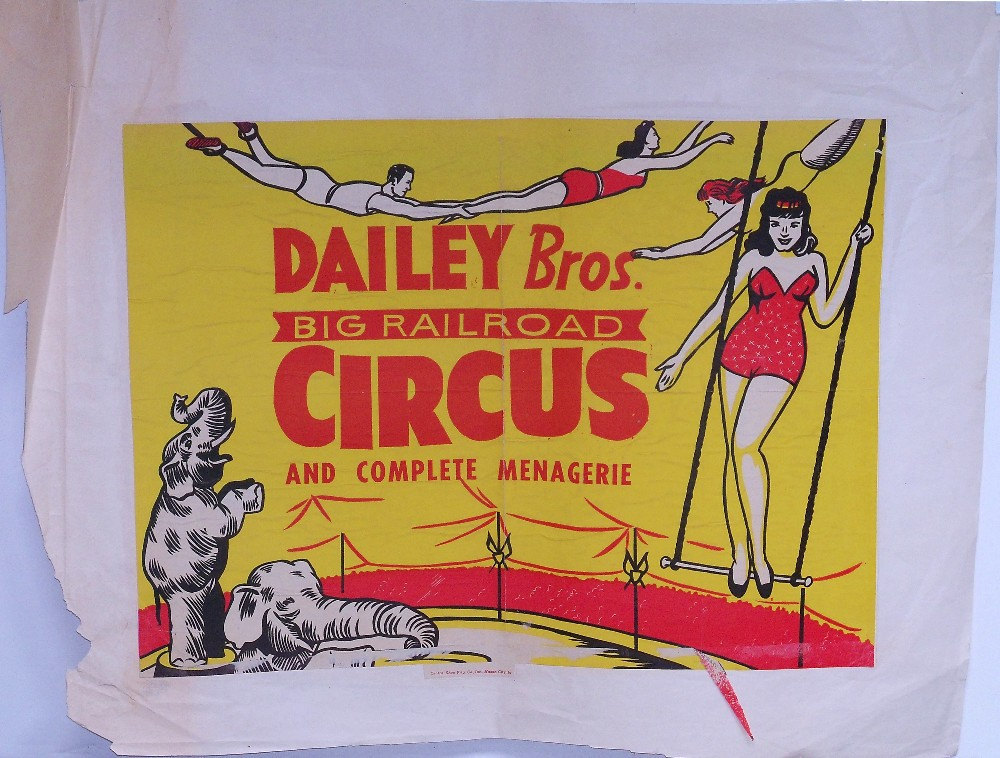 Dailey Bros Big Railroad Circus Poster by AmericasPast on Etsy