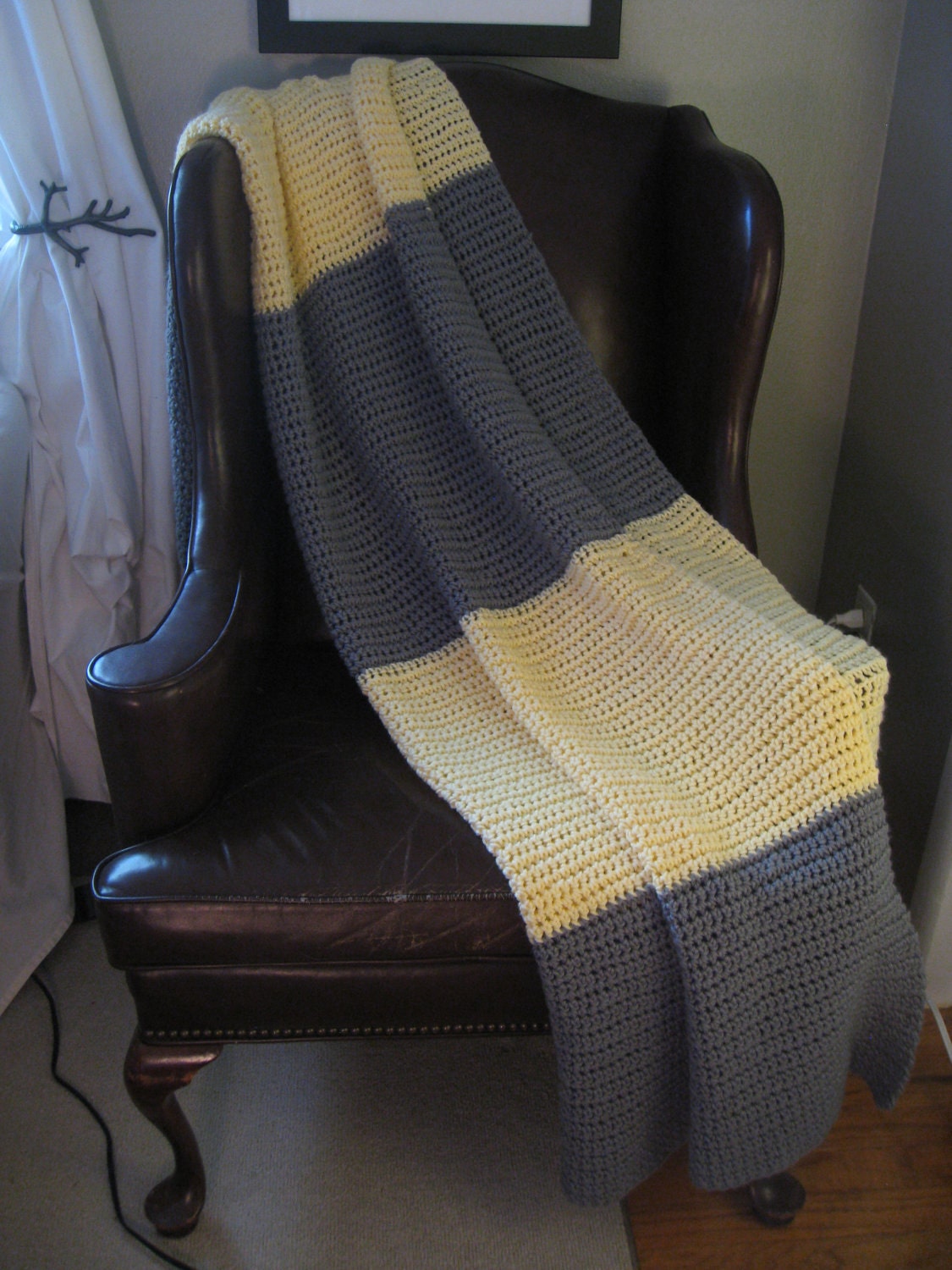 Partly Cloudy Crochet Blanket