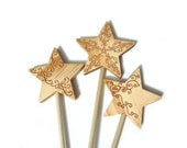 Natural wood wand 3 magic wand play fairytale fantasy kids children