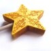 Yellow wand wood swirl design magic