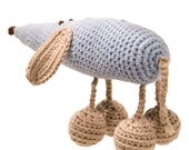 FREE SHIPPING Eco-friendly, Organic Baby Toy - Squishi Doggy  (baby shower gift, special occasion baby gift)