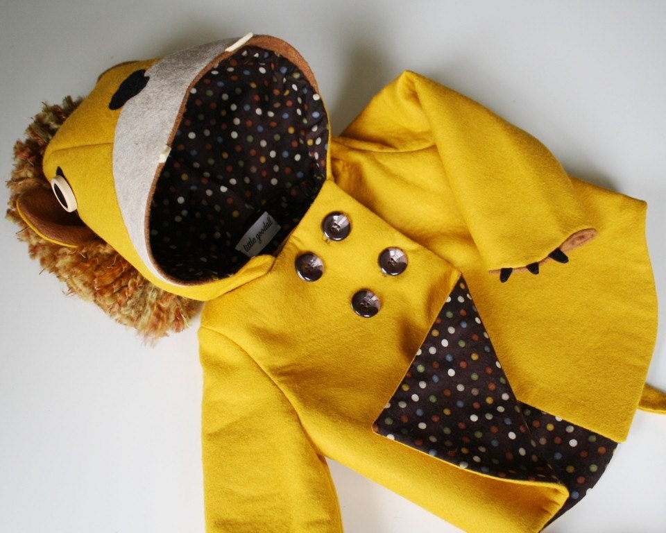 Ferocious Felt Lion Coat
