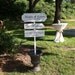 WEDDING DIRECTIONAL SIGN with Custom Name and Date