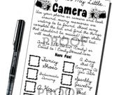 I SPY With My Little Camera - Guest Photo Checklist -  Print-It-Yourself