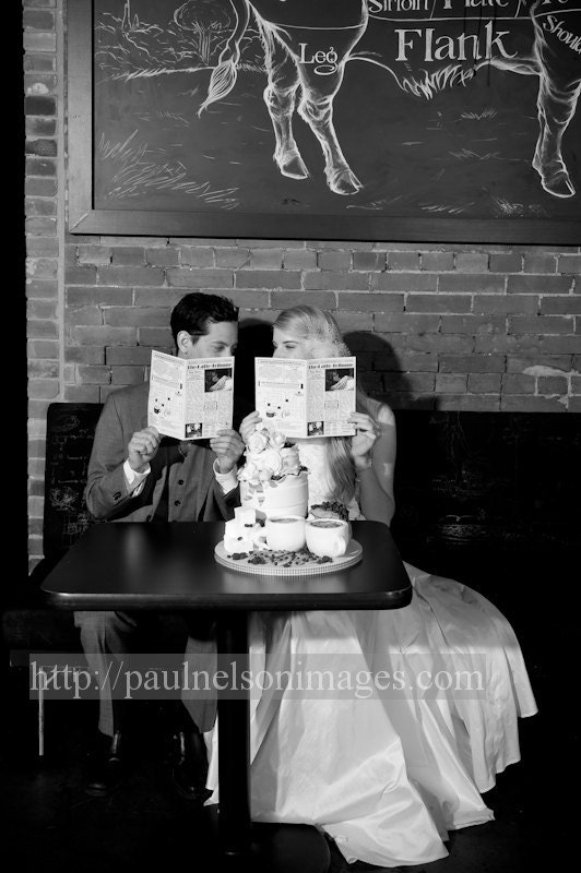 Mini Newspaper Wedding Program