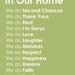 Subway Art "In Our Home" Family Rules Print - 16"x20"