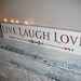LIVE, LOVE LAUGH - Ready to ship - Living room art, baby boy's nursery sign, art for the kitchen
