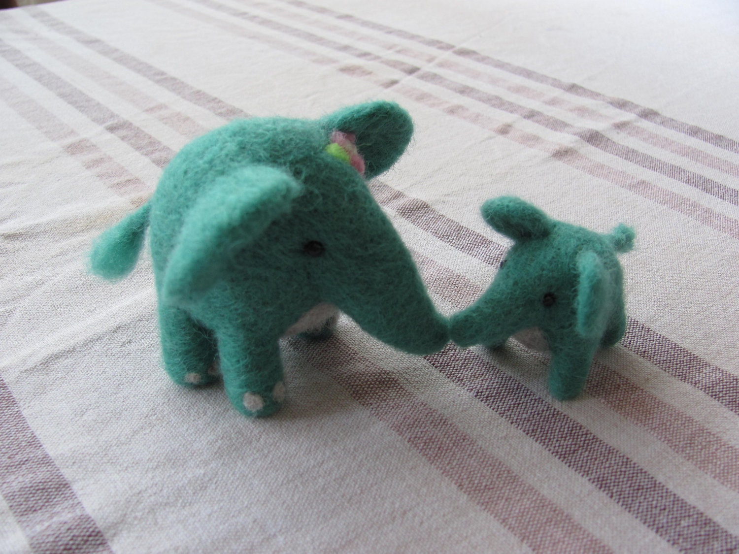 Elephant mama and baby