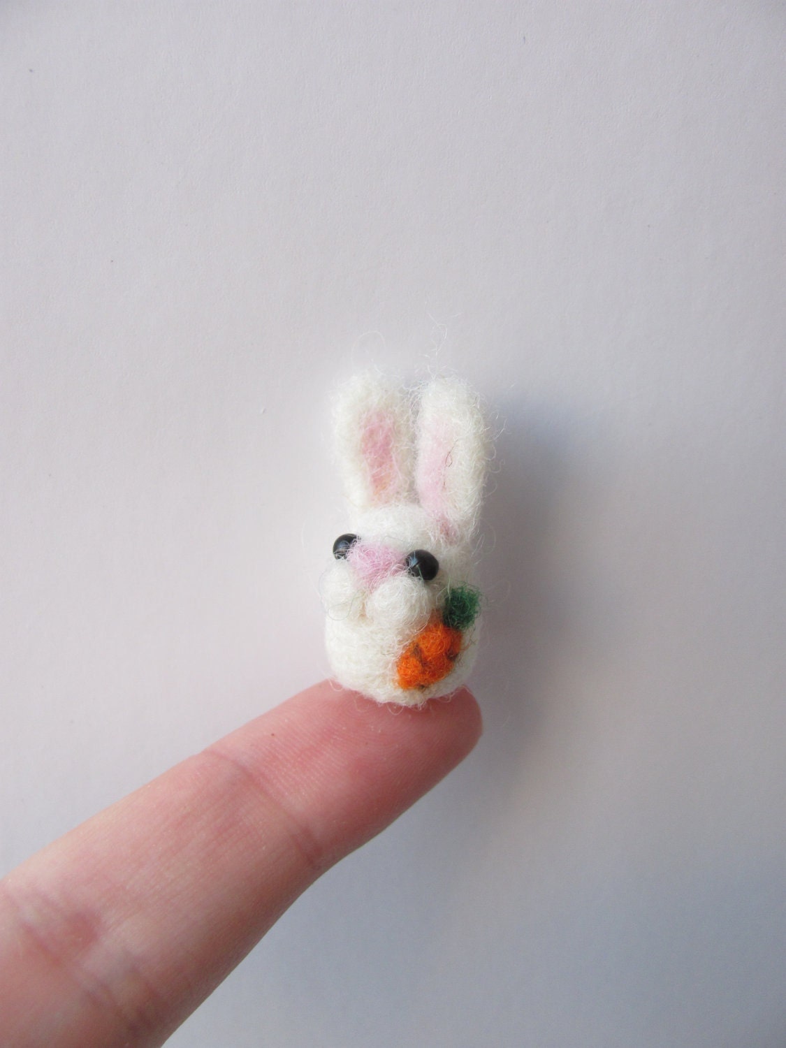 Tiny needle felted rabbit