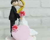 Cute couple wedding cake topper Gift Decoration - Be mine forever