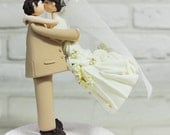 Cute, lovely couple wedding cake topper gift decoration - Oh my darling I love you