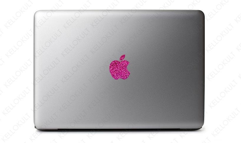 Apple Logo Decal (Sparkling Rose)