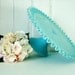 Vintage Turquoise Blue Fenton Milk Glass Cake Stand