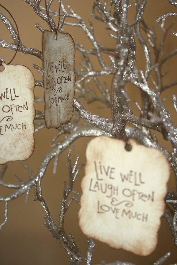 Wishing Tree - Guest Book Alternative - Centerpiece - Reception Decor