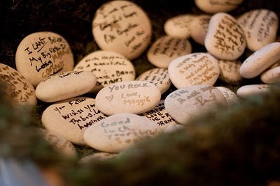 Wishing Stones - Guest Book Alternative - Neutrals - 60 Stones