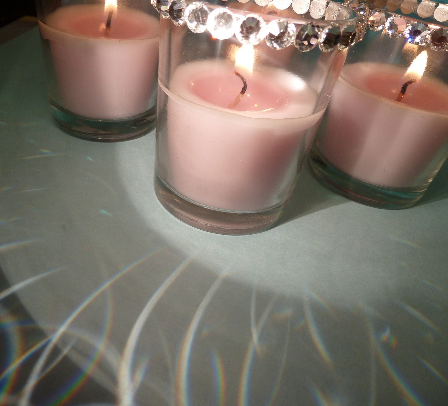 Swarovski Crystal Votive Candles - Chic Couture Wedding Accessory Votives For Your FABULOUS Wedding Reception