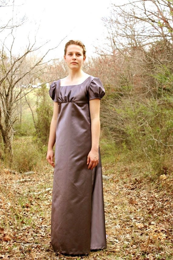 Elegant Lavender Regency Dress, Reenactment Costume, and Formal Ball Gown or Bridesmaid