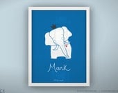Nursery art print elephant custom hand lettering name nursery decor children's wall art decor - Unframed 11 3/4  x 15 3/4" - King Elephant