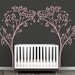 Tree Canopy Portal Wall Decal - White tree decal, brown tree, lilac tree - Very large trees - Modern Nursery Wall Decor