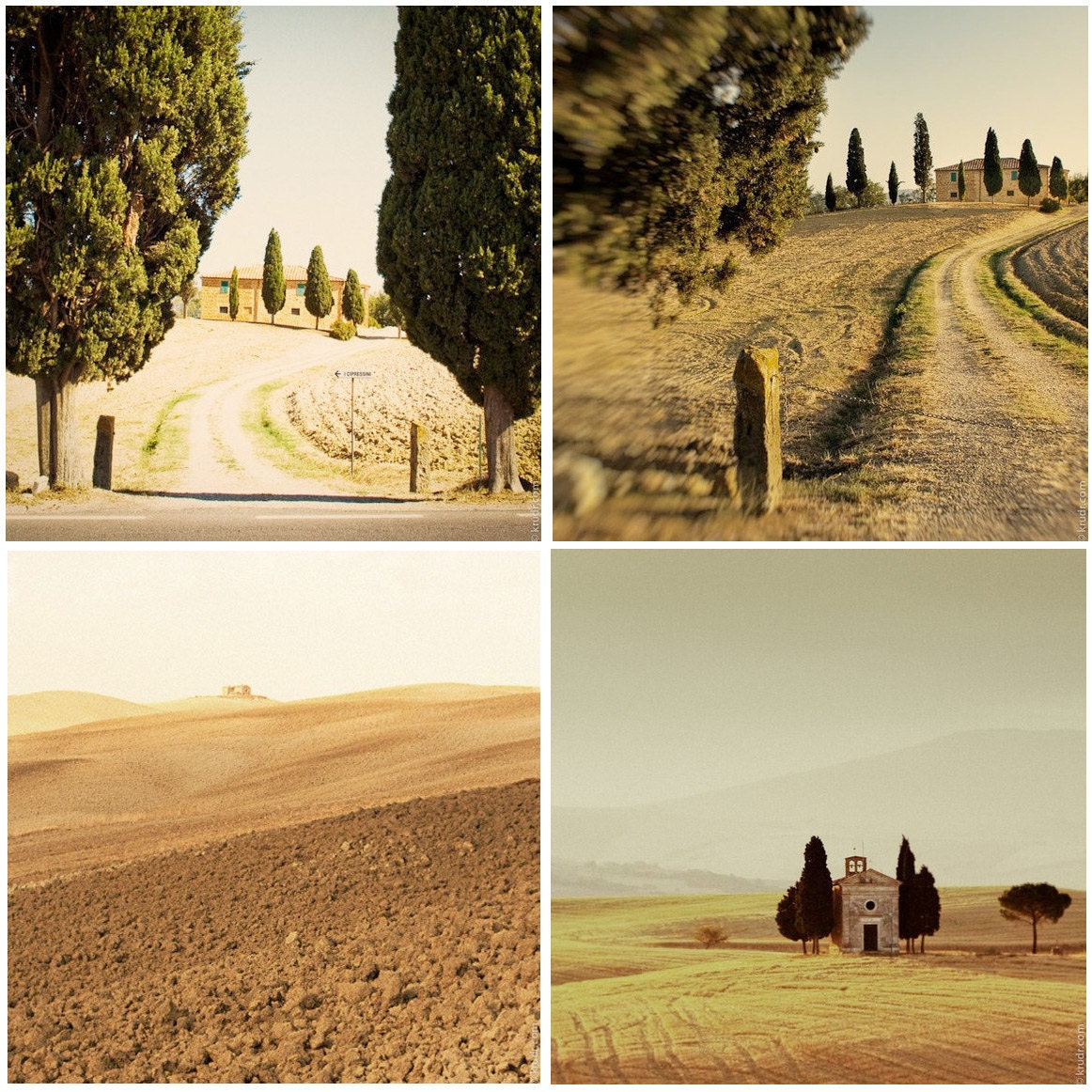Tuscany set I - Fine Art Photographs - a set of 4 photos