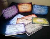Vintage Harry Potter Apothecary Stationary Set - Nine High Quality Note Cards and Linen Envelopes